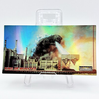 Godzilla King of Monsters Card CCG Japan Limited 1996 Vintage Retro Toho #1-image