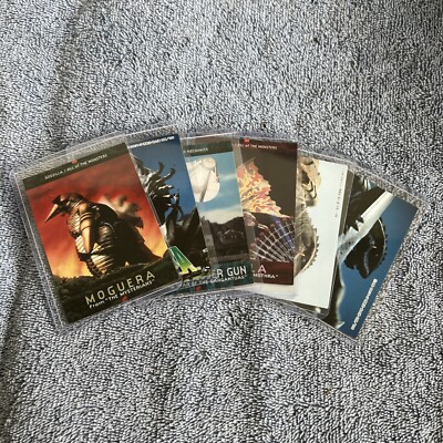 Godzilla Japan Trading Card Lot of 6 Legion  Battra Gamera Moguera Vtg Ban Dai-image
