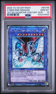 2024 YU-GI-OH! RA03-QUARTER CENTURY BONANZA #EN156 CYBER END DRAGON PSA 10-image