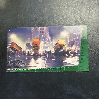 Jb16 Godzilla The Movie Supervue 1998 #20 Flatiron Showdown Dump Trucks Fish-image