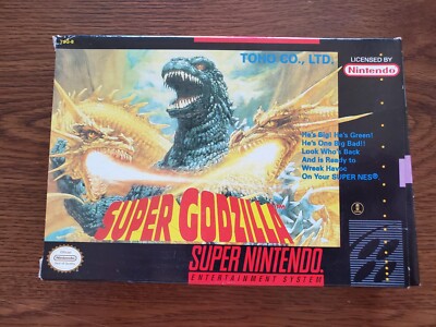 Super Godzilla SNES Complete Authentic Tested w/Registration Card-image