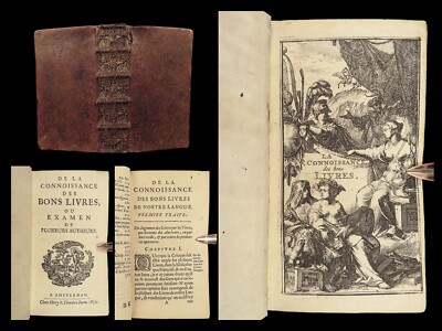 1672 RARE BOOKS & Novels Charles Sorel Bibliophilia Poetry French Literature-image