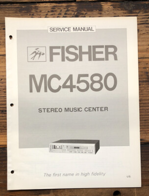 Fisher MC-4580 Stereo  Service Manual *Original*-image