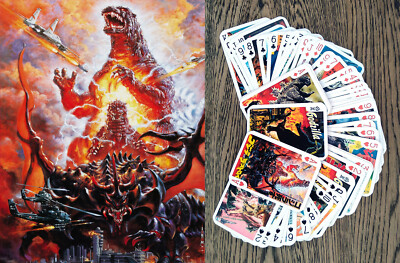 Playing Cards ~ GODZILLA Kaiju Monster Vintage Japan Action Movie Posters 001-image
