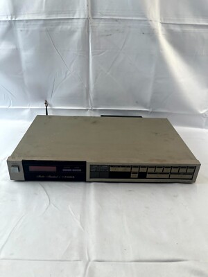 Fisher FM-77 AM/FM Stereo Synthesizer Tuner Black Compact | UNTESTED-image