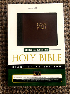 Like New in Box: Giant Print Bible: King James Version, Nelson, Bonded Leather-image