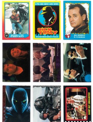 Lot of your choice of 10 trading cards, stickers, promos from various movies-image