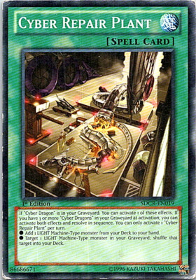 Cyber Repair Plant SDCR-EN019 Yu-Gi-Oh! Heavy Play 1st Edition-image