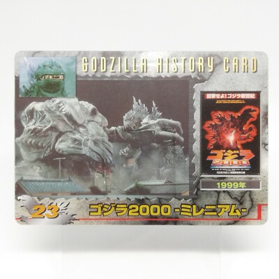 No.23 Godzilla 2000 Millennium 1999 Godzilla History Card MORINAGA Wafers Japan-image