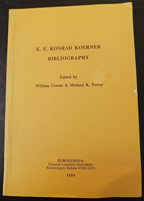 E.F. Konrad Koerner Bibliography 1989 Eurolingua Bloomington-image