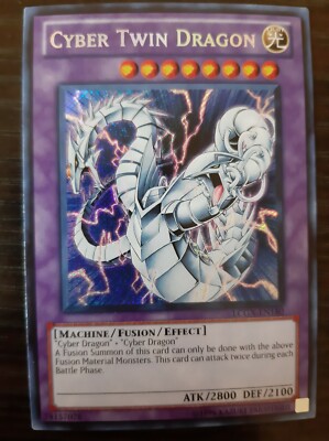 Cyber Twin Dragon LCGX Secret Rare NM Yugioh English-image