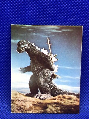 Godzilla Mini menko card 2.5 in No.060 TOHO 1970's Japanese rare F/S-image