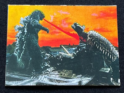 Godzilla Anguirus Mini Card Japanese TOHO TOEI Menko 2.6x1.9 Rare F/S I-image