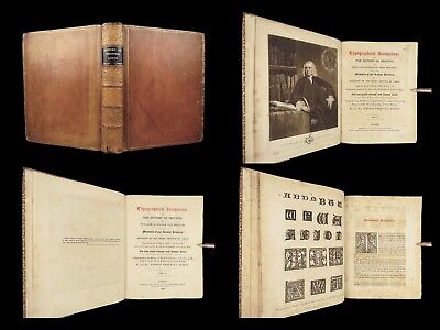 1810 Dibdin Rare Book Printing 1ed William CAXTON Golden Legend Woodcut ART Ames-image