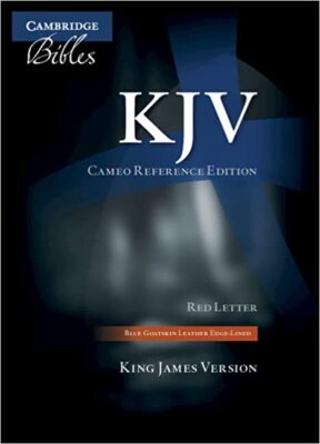 KJV Cameo Reference Edition, Blue Goatskin Leather, Red-letter Text, KJ456:XR...-image