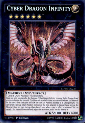YUGIOH Cyber Dragon Infinity - MP16-EN237 Secret Rare 1st ED - NM-image