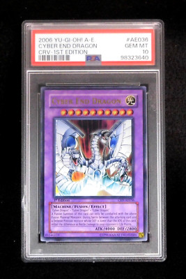 PSA 10 YuGiOh Cyber End Dragon CRV-AE036 1st Ultra Rare Asian English 2006-image