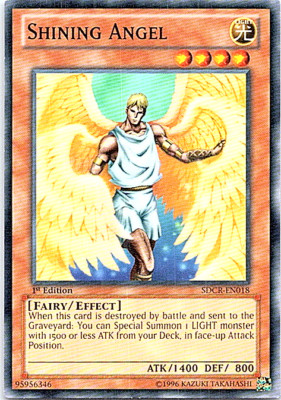 Shining Angel SDCR-EN018 Yu-Gi-Oh! Moderate Play 1st Edition-image
