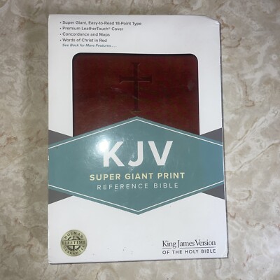 KIV Super Giant Print Reference Bible Brown Leather-image