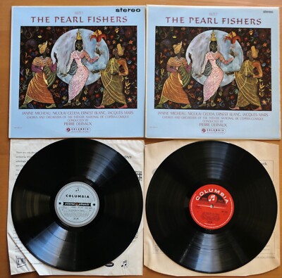 SAX 2442-3 Bizet The Pearl Fishers Pierre Dervaux 2LP Columbia ED1 & ED2-image