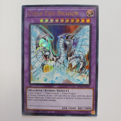MISPRINT CYBER END DRAGON // CYBERDARK END DRAGON SDCS-EN041 YUGIOH NM-image