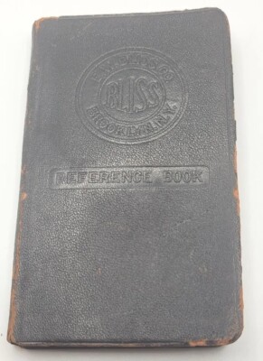 Antique 1918 E.W. Bliss Co. Pocket Standard Machines Reference, Leather SC-image