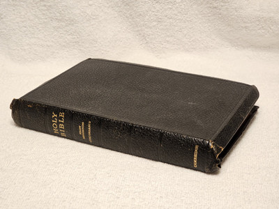 Cambridge Vintge KJV Holy Bible Mormon Ready References Concordance Leather Book-image