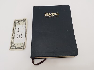 Holy Bible KJV Topical Reference Edition - Red Letter Crusade - Genuine Leather-image