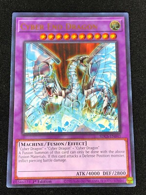 YUGIOH MISPRINT! CYBER END DRAGON SDCS-EN041 1ST ULTRA (NM)-image