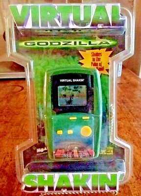 Godzilla Movie Virtual Shakin' Electronic Game, Vibrating & Sounds, 1998, NIP-image