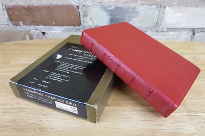 Cambridge, KJV Compact Reference Bible, Hand Grained Red Morocco Leather, 63X-image