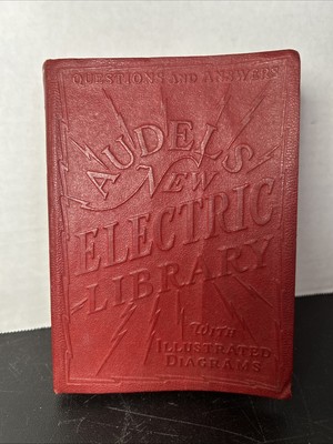 Audels New Electric Library Vol. V Dictionary Frank D. Graham 1940 Leather-image