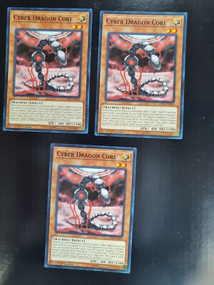 3x Cyber Dragon Core LEDD-ENB04 Common 1st Edition Yugioh Card-image