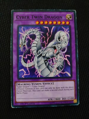 Yu-Gi-Oh! TCG Cyber Twin Dragon Legendary Dragon Decks LEDD-ENB26 1st Edition C…-image