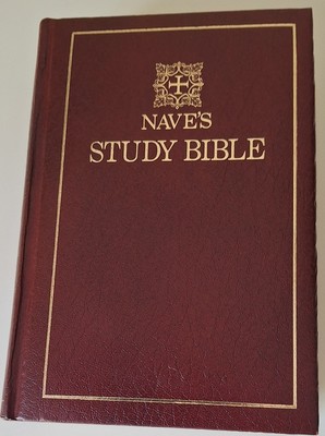 Nave's Study Bible (1977) - Leather Bound Hardcover - Free 🚚-image