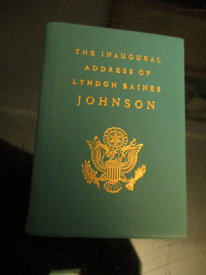 Inaugural Address of Lyndon Baines Johnson Achille J. St. Onge LE Miniature Book-image
