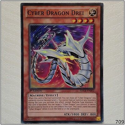 Cyber Dragon Drei - SDCR-EN002 - Super Rare 1st Edition Yugioh-image