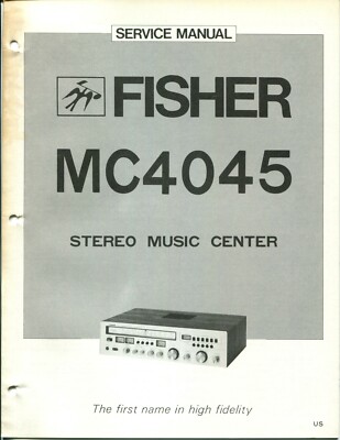 Vintage Fisher Service Manual Stereo Music Center MC-4045-image