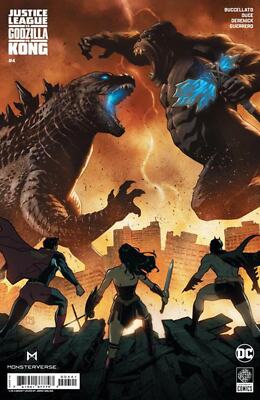 Justice League vs Godzilla vs Kong #4 (Of 7) Cover D 1 in 25 Jorge Molina Card S-image