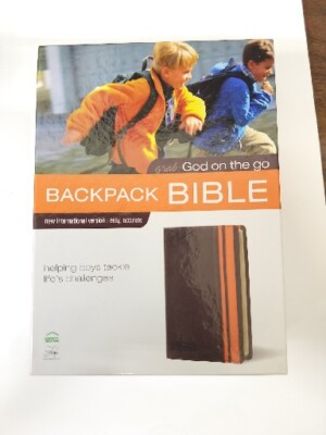 Backpack Bible New American Version 2009 Leather Like New-image