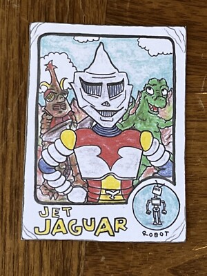 Gummy Arts Trading Card 2024 Jet Jaguar Godzilla 1973 Topps Style-image
