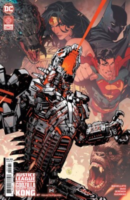 JUSTICE LEAGUE VS GODZILLA VS KONG #7 - Mora Card Stock Variant - Presale 05/21-image