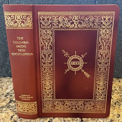 Columbia-Viking Desk Encyclopedia American Mineral Spirits Ltd Ed. Leather 1959-image