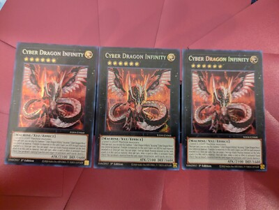 3x Cyber Dragon Infinity (Secret Rare) RA04-EN068 Quarter Century Stampede-image