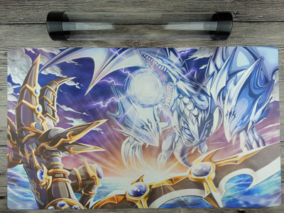 Blue Eyes Ultimate Dragon & Dark Paladin Ygomat Playmat Free High Quality Tube-image