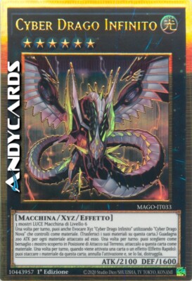 CYBER DRAGON INFINITY (Cyber Dragon Infinity) Rare Premium Gold • WIZARD IT033 • 1Ed-image