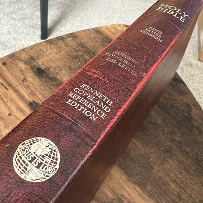 Kenneth Copeland Reference Edition Holy Bible Leather Red Letter KJV 1972-image