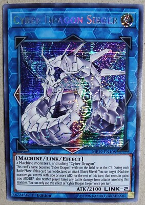 Cyber Dragon Sieger - PScR - Yu-Gi-Oh! - MP19 -EN108 - 1st Ed. - NM - Free ship-image