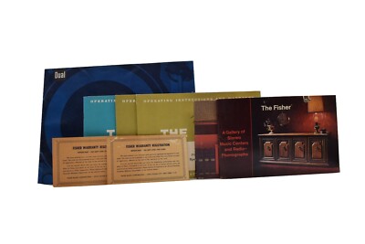 The Fisher Executive Owners Operator Manuals Stereo Phonograph Warranty Cards-image