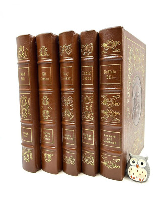 EASTON PRESS Heroes of the Wild West 5V Wild Bill Buffalo Boone Crockett Carson-image